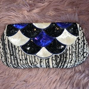Sequined Clutch Purse